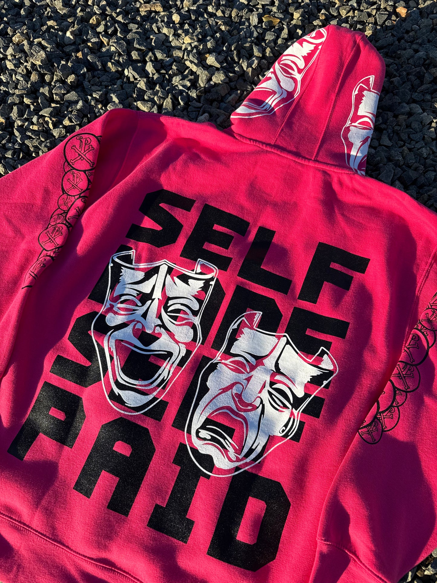 Exclusive.Hot Pink “Smile Now-Rott Later” Hoodies