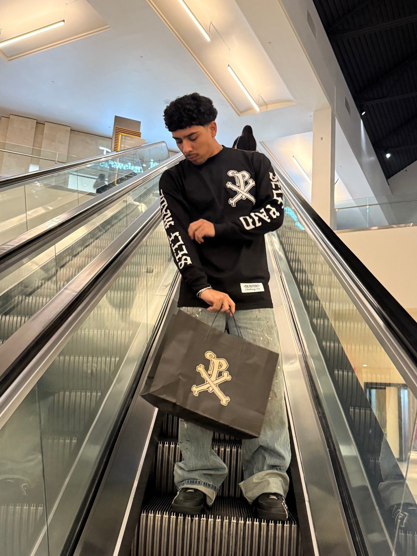 “Splattered P” long sleeves