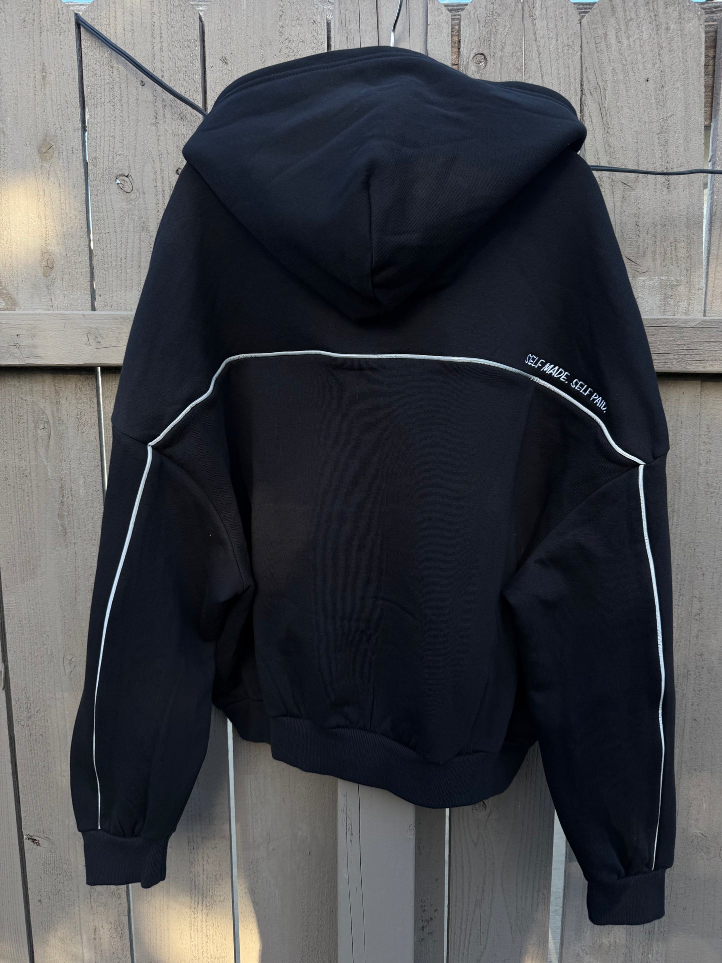 Embroidered Zip Up Hoodie