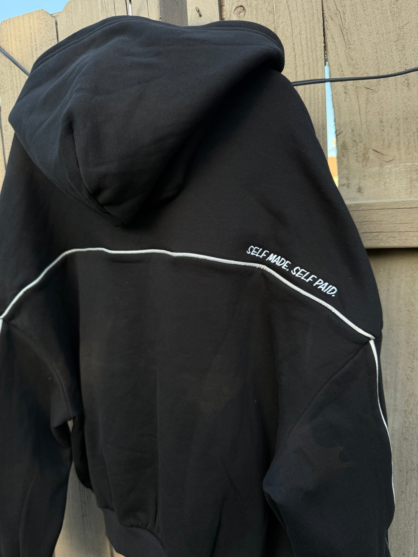 Embroidered Zip Up Hoodie