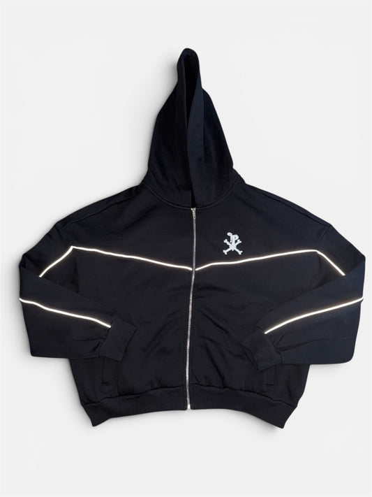 Embroidered Zip Up Hoodie
