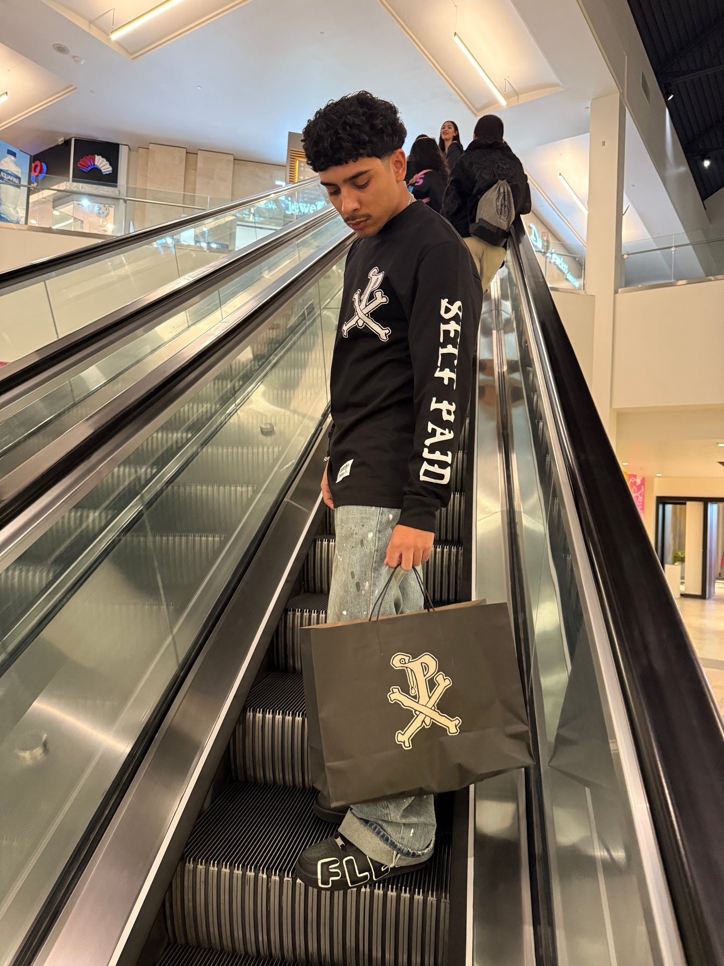 “Splattered P” long sleeves