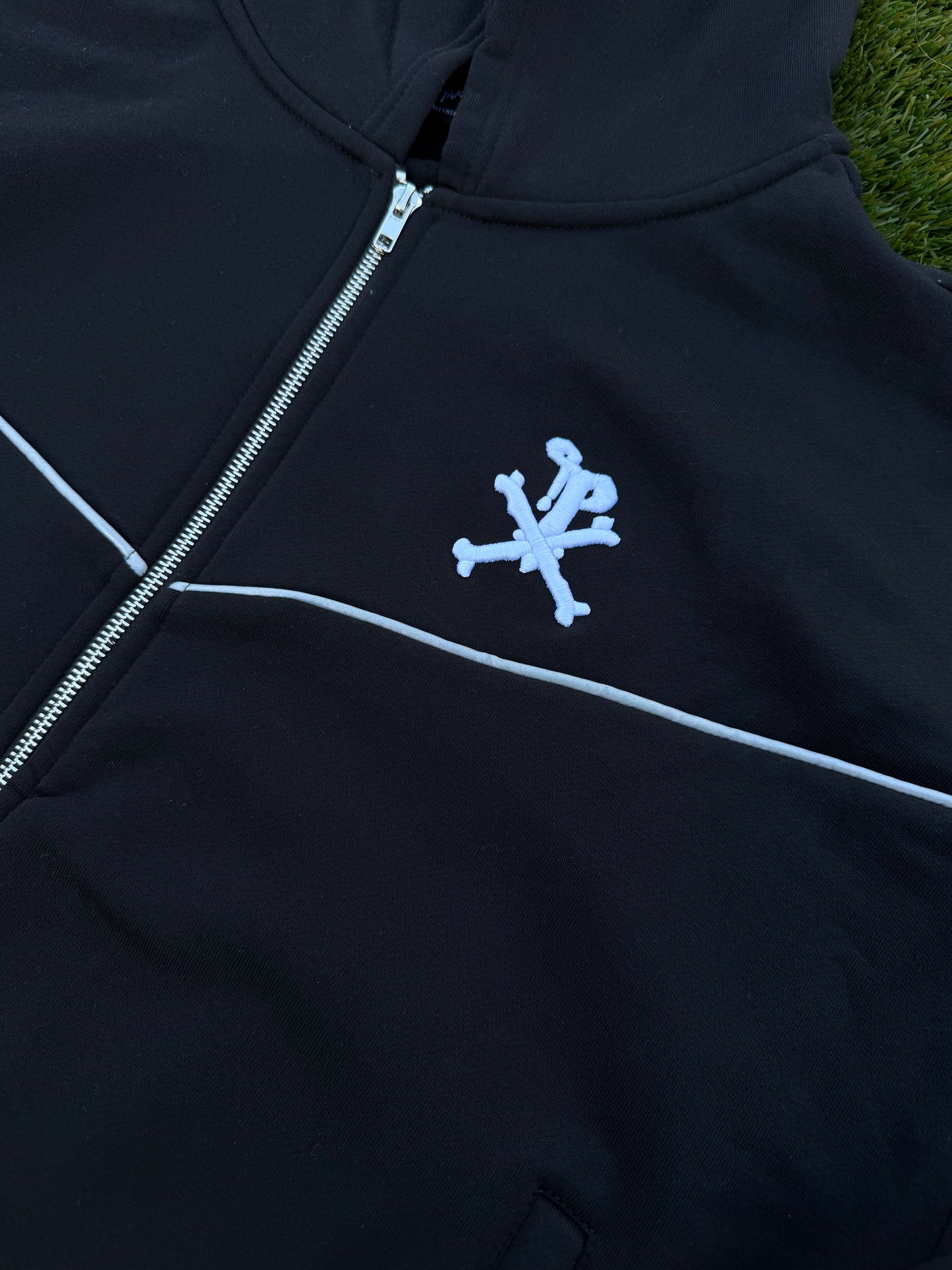 Embroidered Zip Up Hoodie