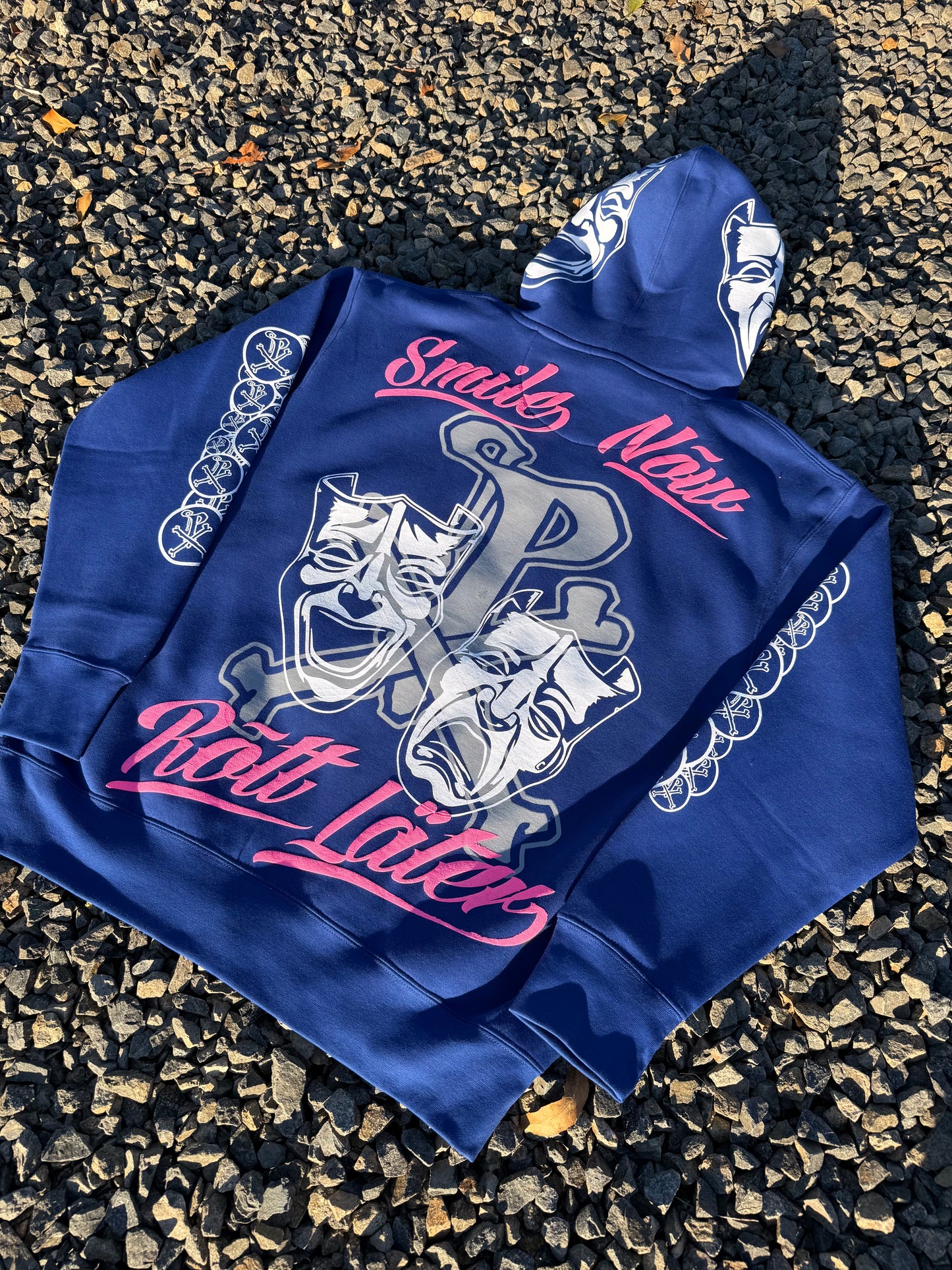 Dodger Blue “Smile Now-Rott Later” Hoodies