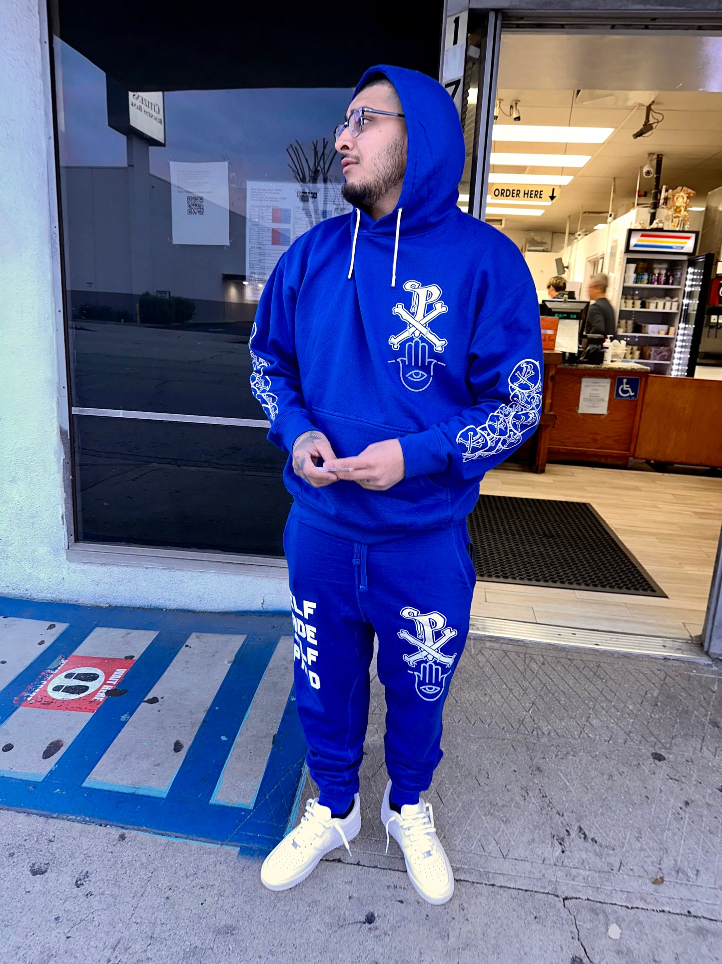 Hamsa Royal Blue jogger Sweatpants